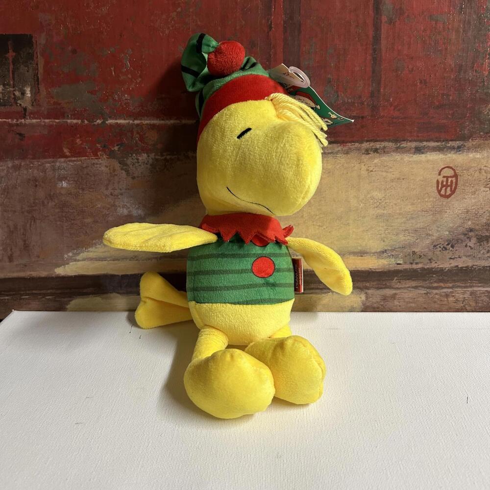 Peanuts Woodstock Plush‎ Doll in Elf Costume Dog Toy